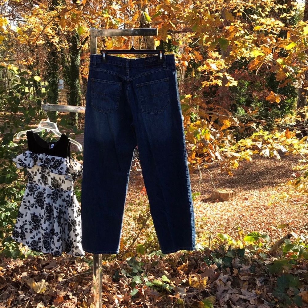 Calvin Klein Straight Leg Denim Blue Jeans 5 Pockets Mens 33